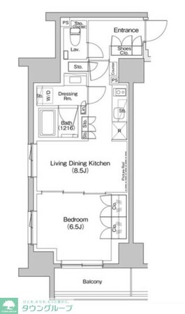 ザ・パークハビオ入谷の物件間取画像